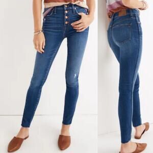 Madewell 10" High-Rise Skinny Jean size‎ 26 Hanna Wash